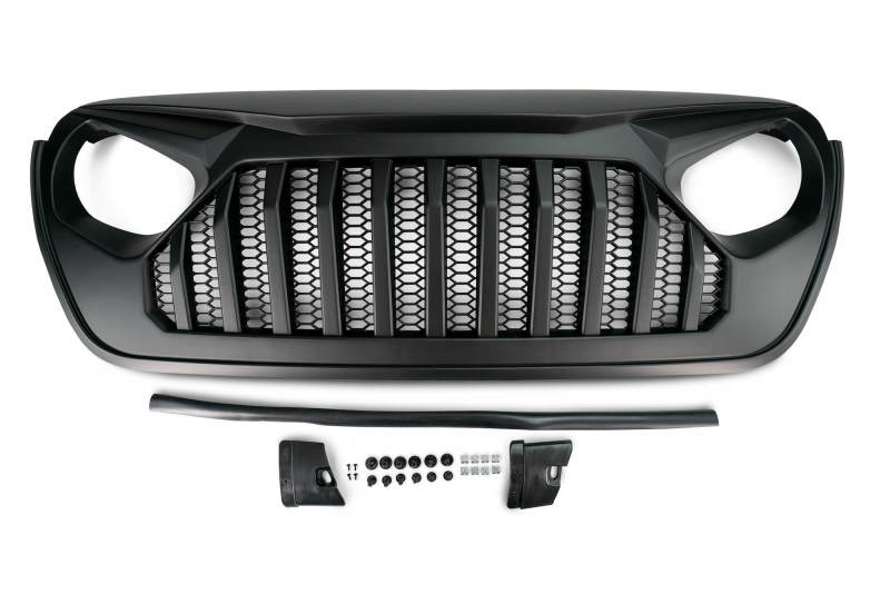 Jeep Wrangler JL Grill - DV8 Offroad - Angry - Black - `18-`27